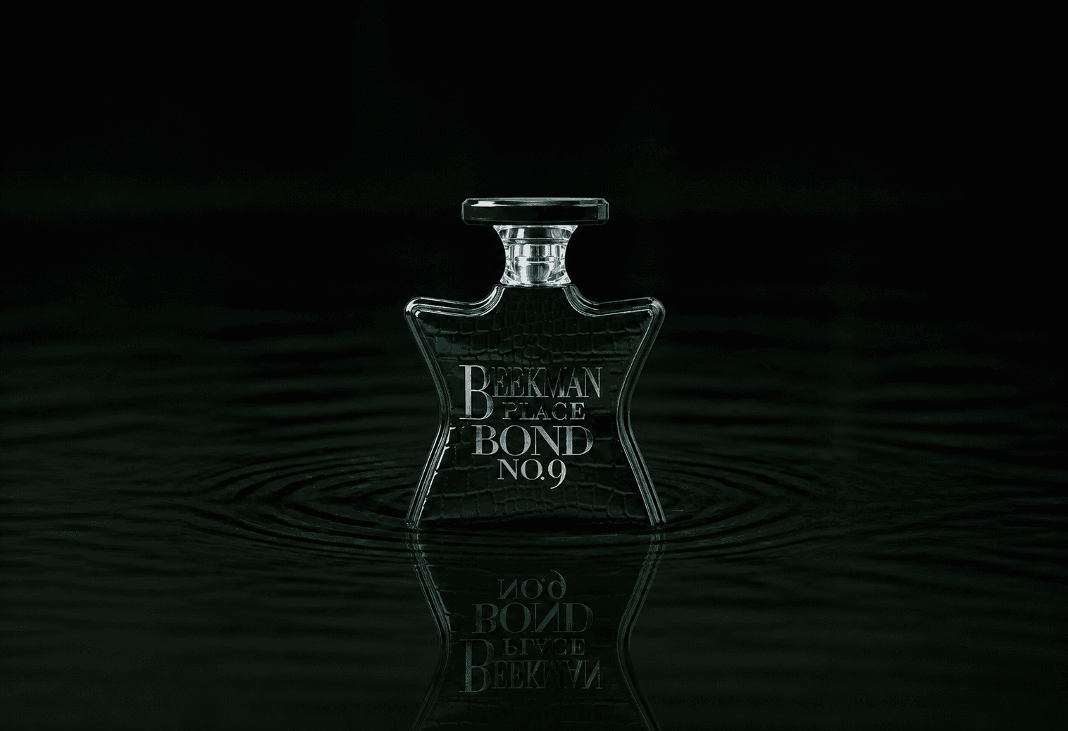 Bond No.9 Bond No. 9 - Beekman Place fragrance bottle floating above dark water