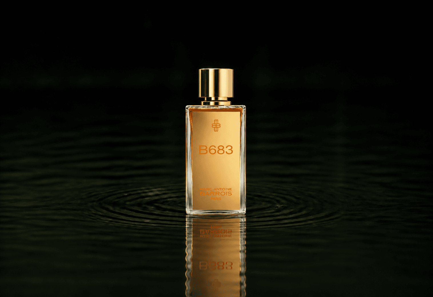 Marc-Antoine Barrois Marc Antoine Barrois - B683 fragrance bottle floating above dark water